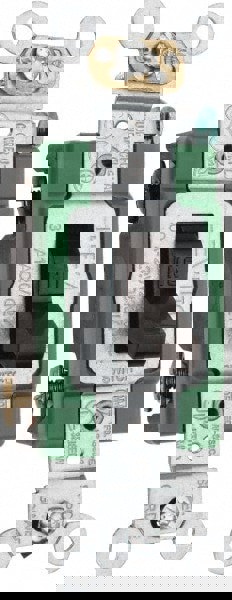 2 Pole, 120 to 277 VAC, 30 Amp, Industrial Grade Toggle Wall Switch